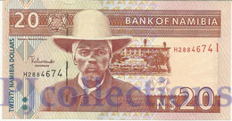 NAMIBIA 20 DOLLARS 2002 PICK 6b UNC - Namibië