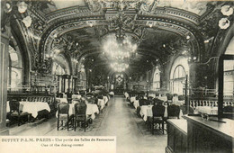 Paris * 12ème * Cpa Pub Publicité * Buffet PLM Restaurant LE TRAIN BLEU * Menu Au Verso * Une Partie Salles Restaurant - Paris (12)