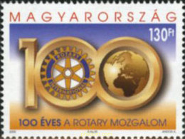 182532 MNH HUNGRIA 2005 CENTENARIO DEL ROTARY CLUB INTERNACIONAL - Gebruikt