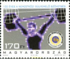 183237 MNH HUNGRIA 2005 CENTENARIO DE LA FEDERACION INTERNACIONAL DE HALTEROFILIA - Oblitérés