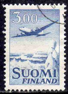 SUOMI FINLAND FINLANDIA FINLANDE 1963 AIR POST MAIL AIRMAIL DC-6 3.00m USED USATO OBLITERE' - Gebraucht