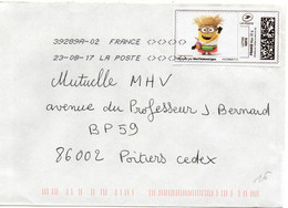 Timbre En Ligne Lettre Verte 20g Max Oblit Toshiba TSC 1000 39289A-02 Flamme Muette Du 23/08/17 - Printable Stamps (Montimbrenligne)