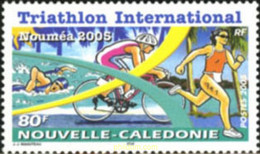 184263 MNH NUEVA CALEDONIA 2005 TRIATHLON INTERNACIONAL - Usati