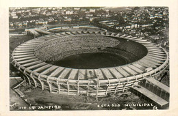 Football * Carte Photo * Estadio Municipal De Rio De Janeiro * Brésil Brasil * Stade Stadium Foot - Fussball