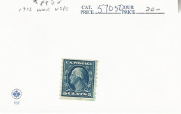 57050 ) USA  1913 *Mint Wmk USPS - Unused Stamps