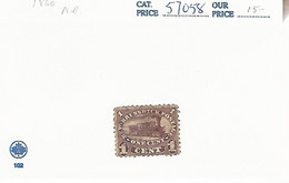 57058 ) Canada  New Brunswick 1860  Postmark Cancel - Gebraucht