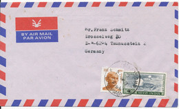 India Air Mail Cover Sent To Germany 13-8-1993 - Luftpost