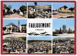 CPSM 57  FAULQUEMONT Multivues  Rue De La Gare ...  8 Vues** Format CPM - Faulquemont