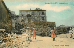 Cabriès * Route Et Ancien Château * Villageois - Autres & Non Classés