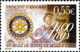 186718 MNH ANDORRA. Admón Francesa 2005 CENTENARIO DE ROTARY INTERNACIONAL - Sammlungen