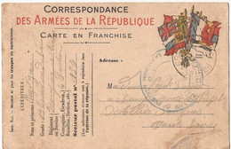 CORRESPONDANCE DES ARMEES DE LA REPUBLIQUE - CARTE EN FRANCHISE - Autres & Non Classés