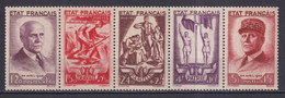 1943 - BANDE MARECHAL PETAIN - YVERT N°580 ** MNH - COTE = 155 EUR - Neufs