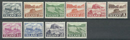 ISLANDE N° 224 à 233 * - Unused Stamps
