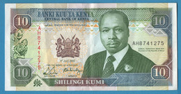 KENYA 10 SHILINGI 01.07.1990 # AH8741275 P# 24b President Daniel Toroitich Arap Moi - Kenya