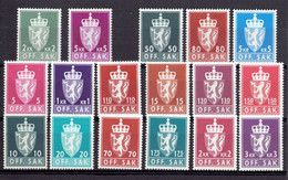 NORVEGE - TAXE - LOT TP N°95/96 - 99/101 - 104/106 - 107/109 - 110/115 - XX MNH TTB - Nuevos