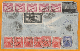 1950 -  Enveloppe Par Avion De HAIPHONG, Nord Vietnam Vers La France - Affrt Insuffisant : Taxe 1 F 60 - Storia Postale