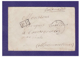 FRANCE -- GUERRE DE 70-- Lettre En Port Payé --Garde Mobile -- De DIJON Pour COURSEGOULES 06-- - Guerre De 1870