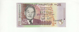 MAURICE - Billet 25 Roupies 1999 SPL/AU Pick-49 - Mauritius