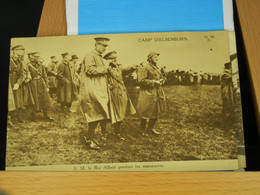 CAMP D'ELSENBORN - S.M. LE ROI ALBERT PENDANT LES MANOEUVRES - ENVOYEE ELSENBORN 1924 - BE - Butgenbach - Buetgenbach