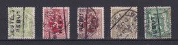 Petit Sceau , LION HERALDIQUE  Lot 5 Timbres Griffe REBUT - 1929-1937 Heraldischer Löwe