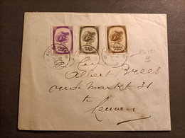 N 488-489-490 Op Brief Borgerhout-Leuven Met Stempel 15 RR - Sobres-cartas