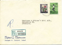 Iceland Registered Cover Sent To Denmark 1965 - Lettres & Documents