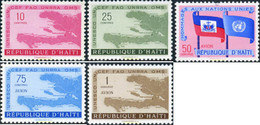 190652 MNH HAITI 1958 HOMENAJE A LAS NACIONES UNIDAS - Contro La Fame