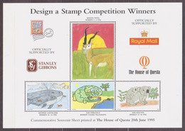 UNITED KINGDOM. 1995/Stamp'95 - Design A Stamp Competition Winners - Sheetlet/unused. - Personalisierte Briefmarken