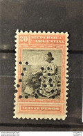 11 - 22  // Argentine 1899 - N°130 (*) No Gum - 20 Pesos Avec Perfin - Cote : 225 Euros - Nuovi