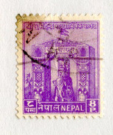 15526 BC 1956 Scott 66 Used ( Cat.$2.50 Offers Welcome! ) - Nepal