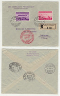 Liechtenstein // Poste Aérienne // 1936 //  Lettre Recommandée Pour Lausanne, Vol "Hindenburg" Via New-York 4.05.1936 - Poste Aérienne