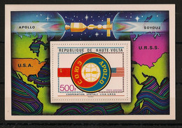 HAUTE-VOLTA - 1975 - Bloc Feuillet BF N°Yv. 5AG - Coooperation USA-USSR - Neuf Luxe ** / MNH / Postfrisch - Haute-Volta (1958-1984)