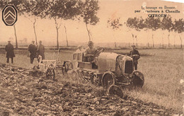 CPA Labourage En Beauce Par Tracteurs à Chenille Citroën - Agriculture - Andere & Zonder Classificatie