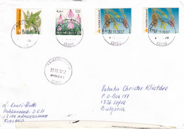 Finland - 066/2007 - Flowers, Letter Registred From Haemeenlina To Sofia(Bulgaria) - Covers & Documents