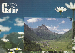 CARTOLINA  SILVRETTA M.1600,GALTUR,TIROLO,AUSTRIA,GALTUR IM PAZNAUN GEGEN BALLUNSPITZE M.2671,VIAGGIATA 2003 - Galtür