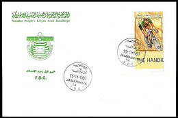 LIBYA 1998 Cycling Disabled Handicap Paralympics (FDC) - Handisport