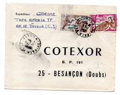 Côte D'Ivoire-1968- Lettre VAVOUA   Pour Besançon-25--tp  Oiseau..et..divers  Sur Lettre..cachet......à Saisir - Costa De Marfil (1960-...)