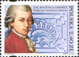 195449 MNH POLONIA 2006 250 ANIVERSARIO DEL NACIMIENTO DE W.A. MOZART - Ohne Zuordnung