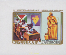 270537 MNH BURUNDI 1986 10 ANIVERSARIO DEL LA 2ª. REPUBLICA - Nuovi