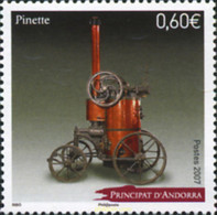 206165 MNH ANDORRA. Admón Francesa 2007 PINETTE. MOTOR A VAPOR - Collections
