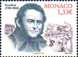 214341 MNH MONACO 2008 225 ANIVERSARIO DE STENDHAL - Otros & Sin Clasificación