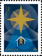 Qc. STAR OF BETHLEHEM = NATIVITY = CHRISTMAS = Single Cut From Booklet MNH Canada 2022 - Nuovi