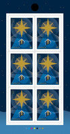 Qc. STAR OF BETHLEHEM = NATIVITY = CHRISTMAS = Descriptive BACK Booklet Page Of 6 Stamps MNH Canada 2022 - Nuovi