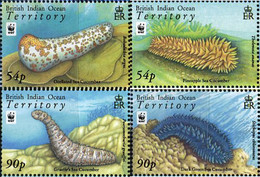 218804 MNH OCEANO INDICO BRITANICO 2008 VIDA MARINA - Britisches Territorium Im Indischen Ozean