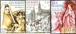 251208 MNH SAN MARINO 2008 150 ANIVERSARIO DE LA APARICION DE LA VIRGEN EN LURDES - Gebraucht