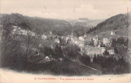 CPA FRANCE - 88 - PLOMBIERES LES BAINS - Vue Générale Prise De L'Ouest - Plombieres Les Bains