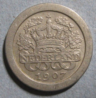 Pays Bas 5 Cents 1907 Wilhelmina, En Copper Nickel , KM# 137 - 5 Cent