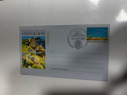 (2 M 9) Australia Aerogramme - Postmarked Lion Annual Convention 2013 - ACT - Aerogrammi