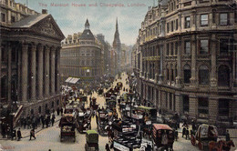 CPA - ENGLAND ANGLETERRE - LONDON - The Mansion House And Cheapside - Animée - Autres & Non Classés