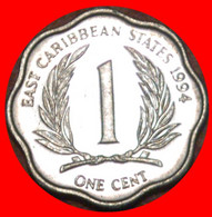 * GREAT BRITAIN (1981-2001): EAST CARIBBEAN STATES ★ 1 CENT 1994 SCALLOPED MINT LUSTRE!★LOW START ★ NO RESERVE! - East Caribbean States
